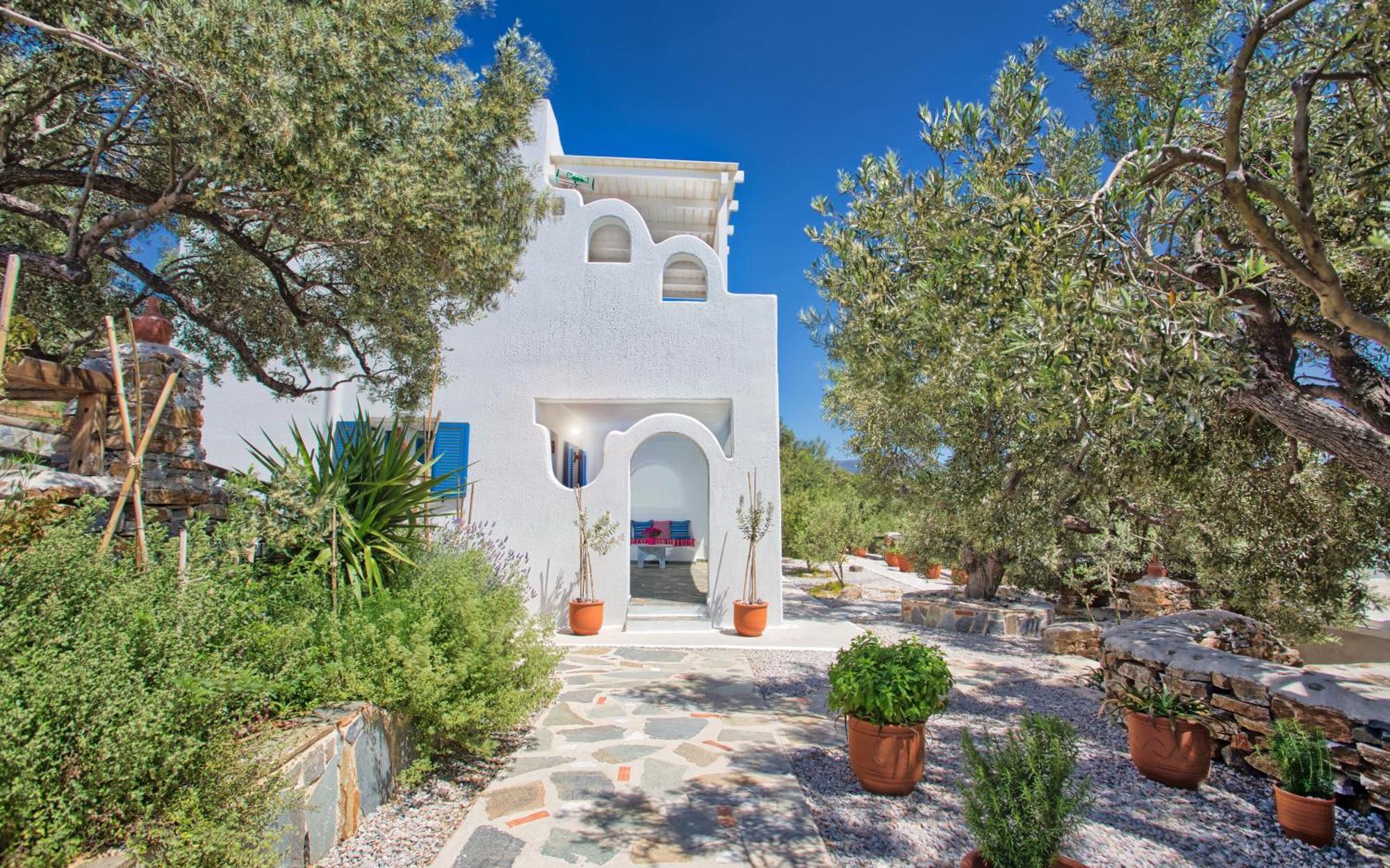 Aspra Chomata Villas Каристос Екстериор снимка