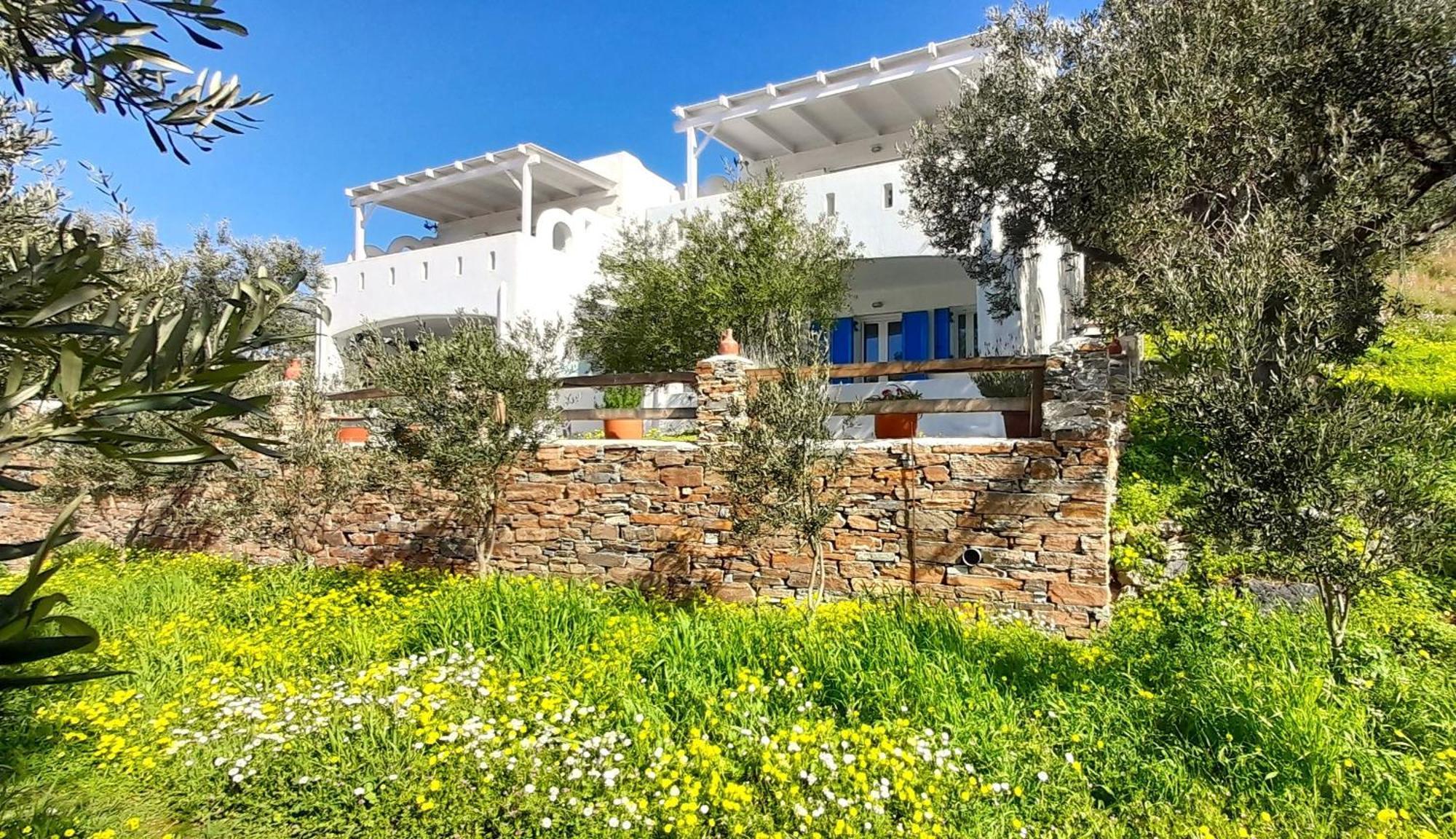 Aspra Chomata Villas Каристос Екстериор снимка